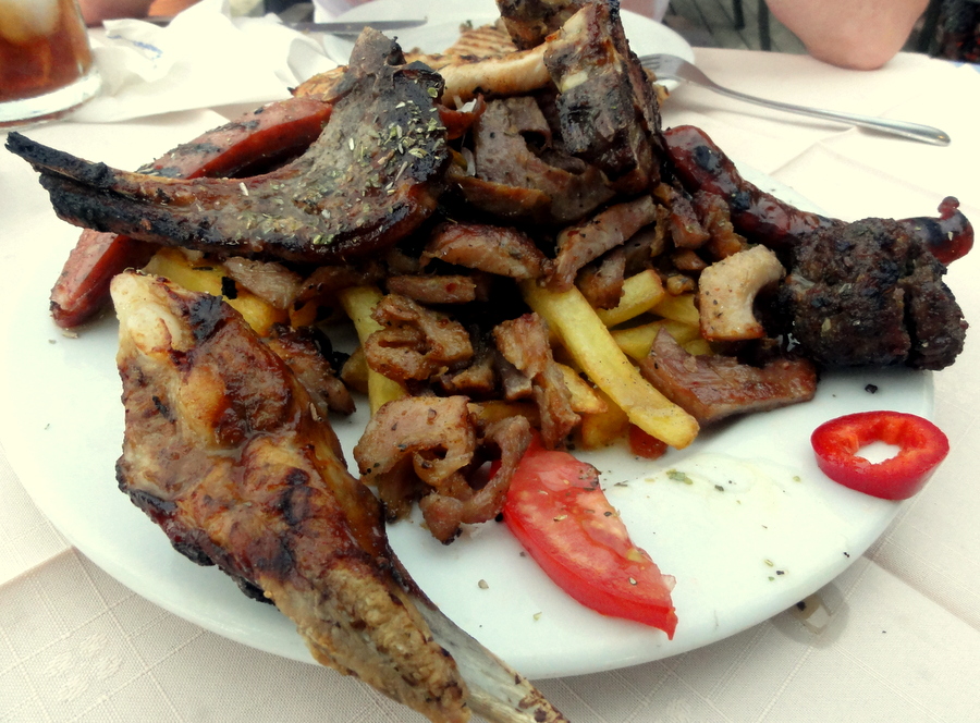 Corfu Sidari Town and Traditional Greek Dinner at Memories Restaurant