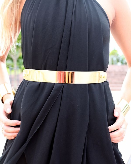 Lovely Hijab Golden Belts Trends 2013