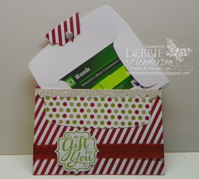 Debbie's Designs Envelope Liner Gift Card Holder!