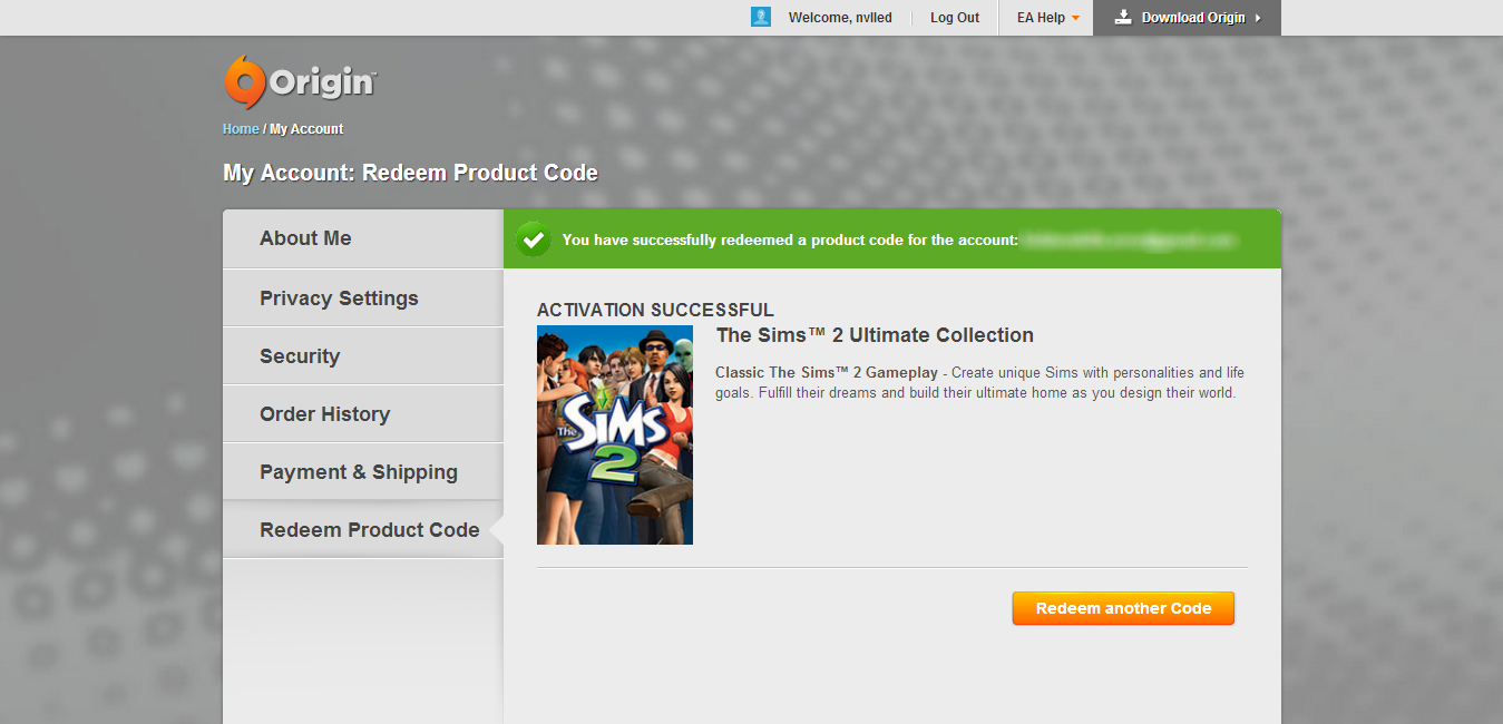 The Sims 3 Product Code Origin