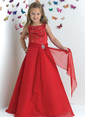 مجموعة ازياء اطفال باللون الاحمر Baby+Dresses-385