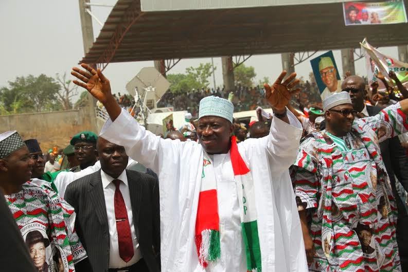 President Goodluck Jonathan's presidential campaign rally