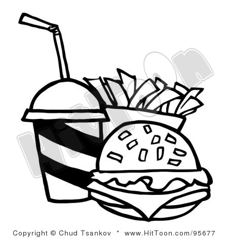 Coloring Pages for Kids: Burger Coloring Pages