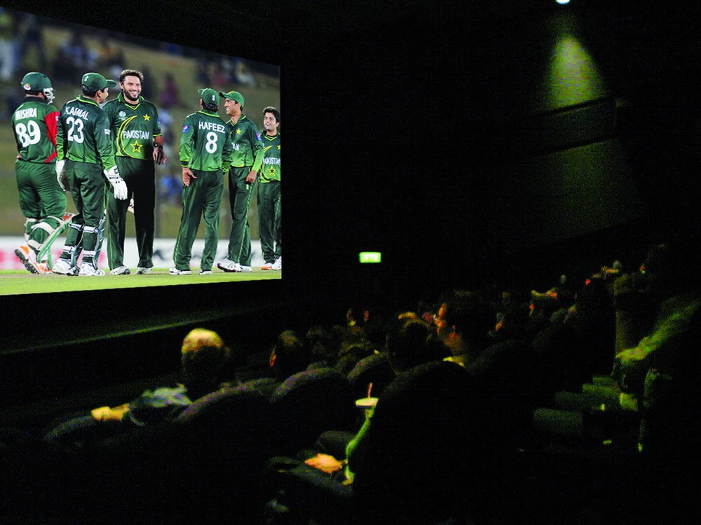 Comparison between cricket stadium and TV