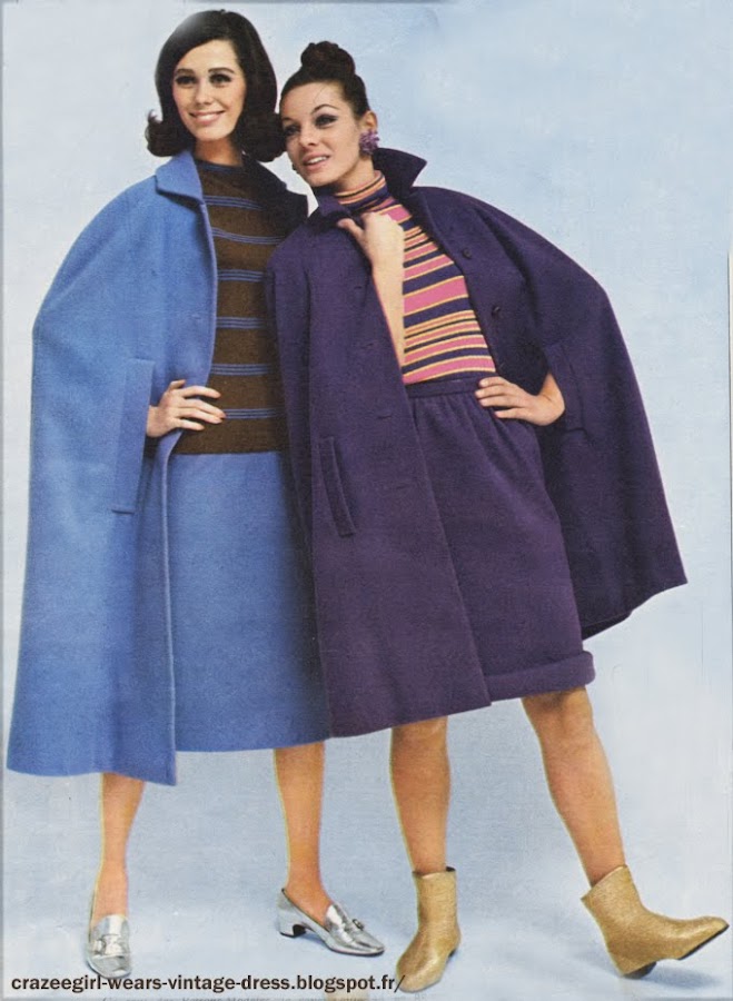 blue purple  cape 1966  60s 1960  