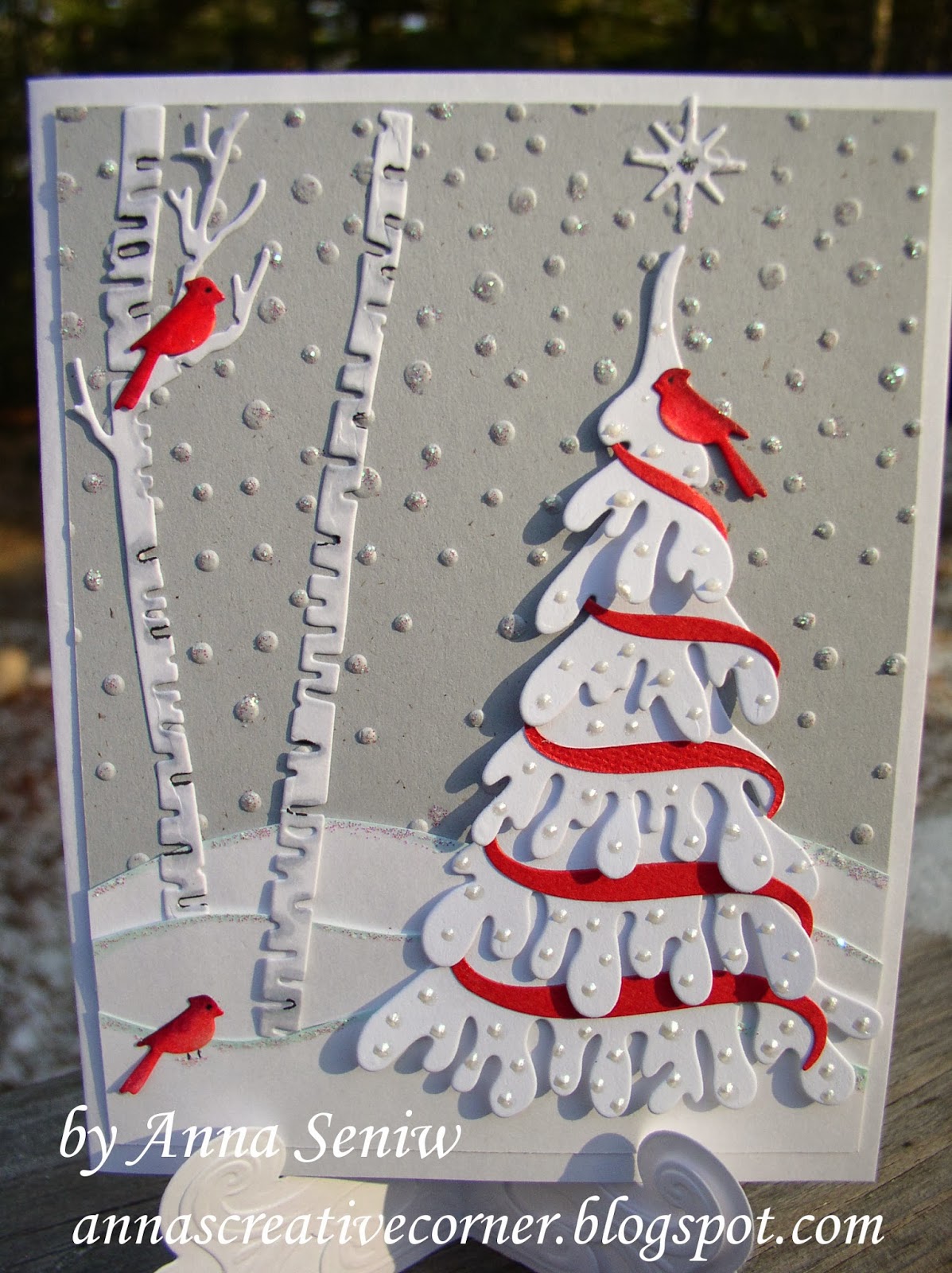 A Peek Inside The Creative Corner Another Nature Themed Christmas Card