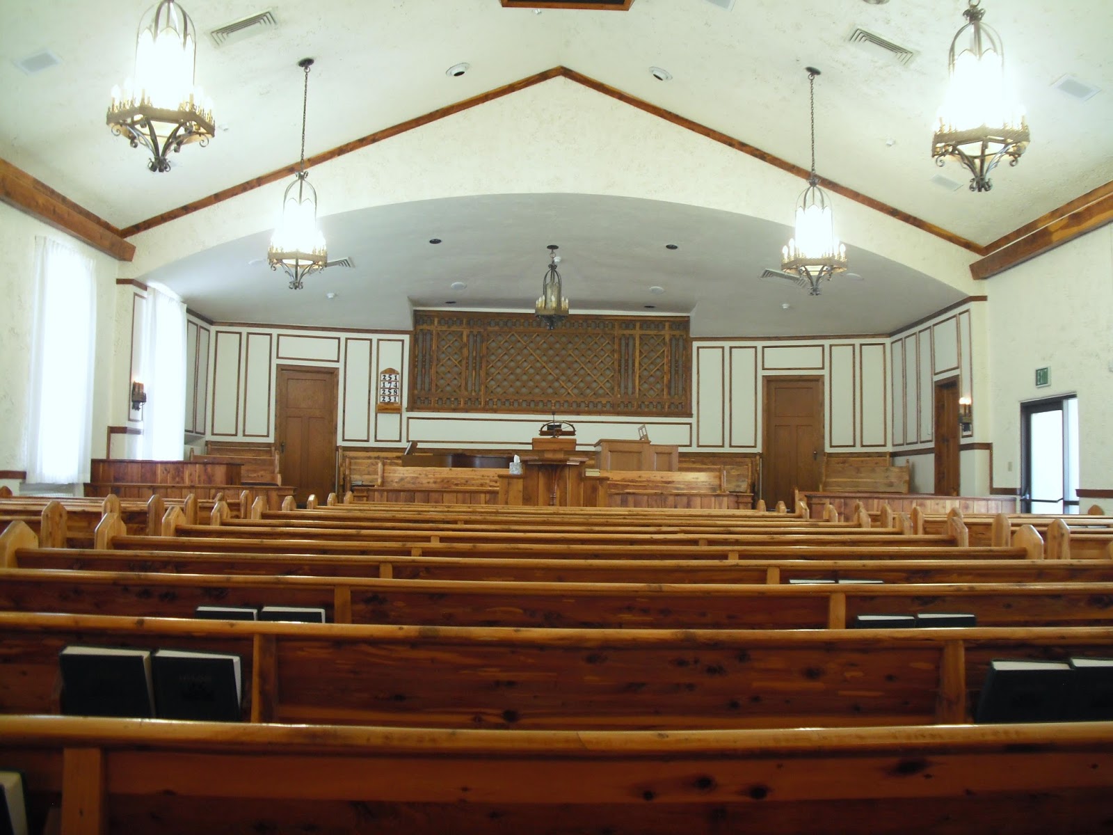 Historic LDS Architecture Cedar City First Ward Chapel Interior
