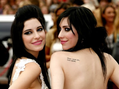 Are the veronicas bisexual Girls piss on guys masturbating