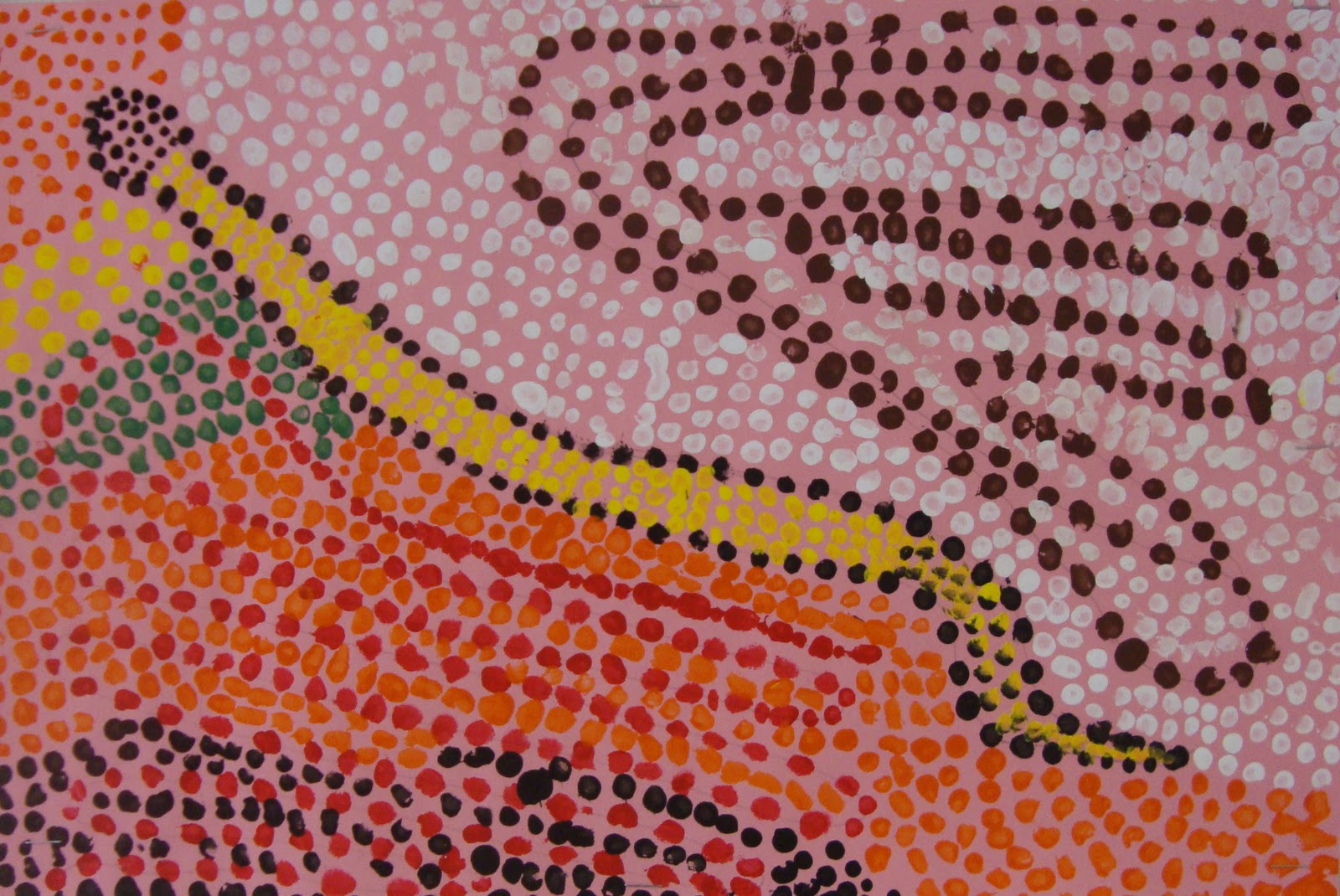 Art. Paper. Scissors. Glue! Aboriginal Dot Paintings