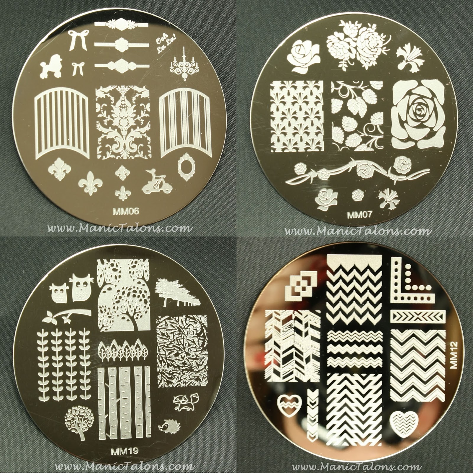 Manic Talons Nail Design Messy Manision Stamping Plate Review plus 4