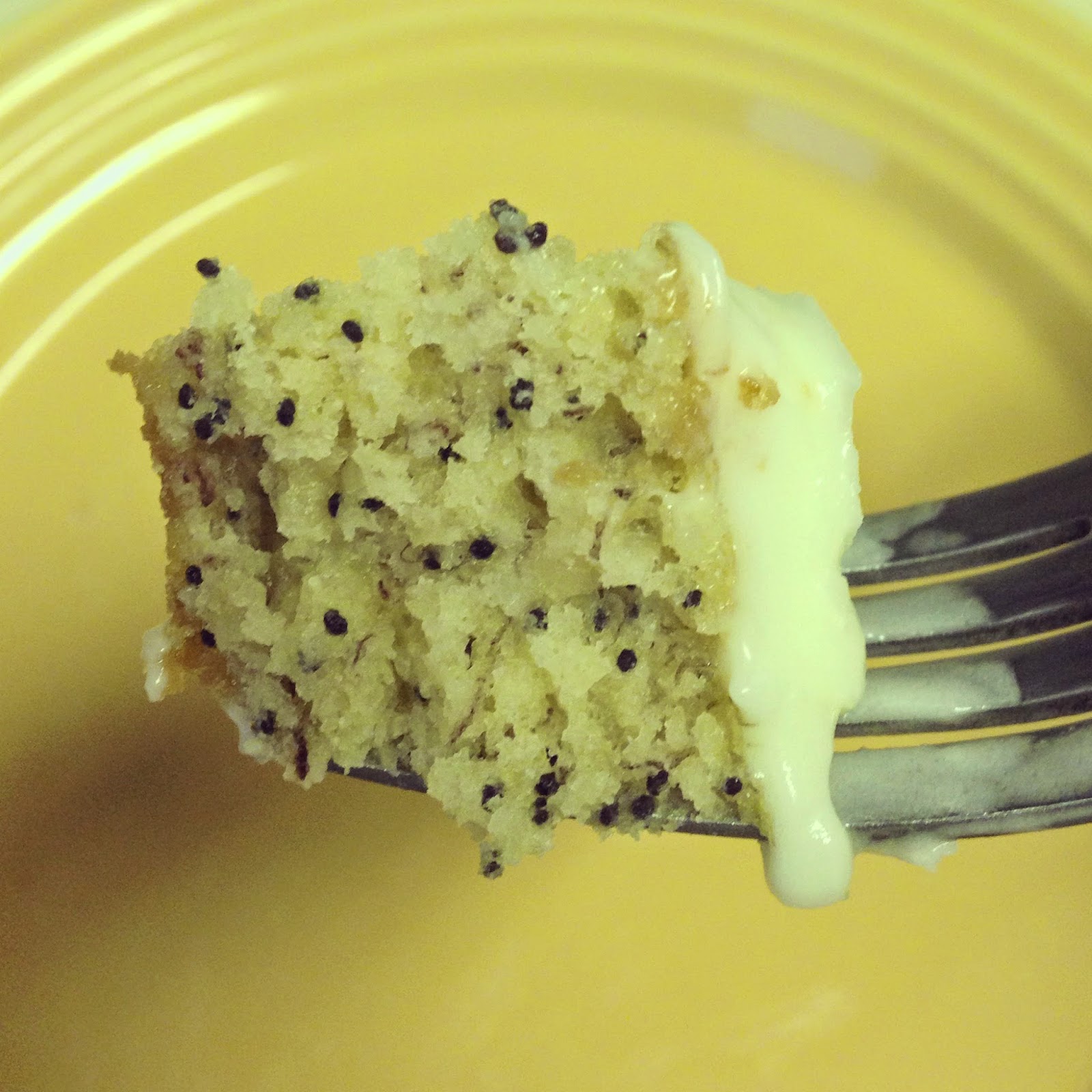 BananaPoppy Seed Cake with Cream Cheese Frosting