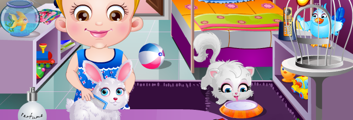 jugar a cuidar las mascotas de baby hazel