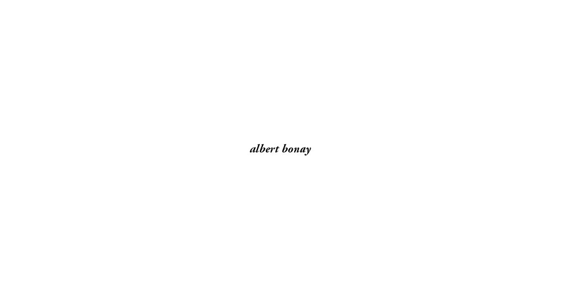 albert bonay