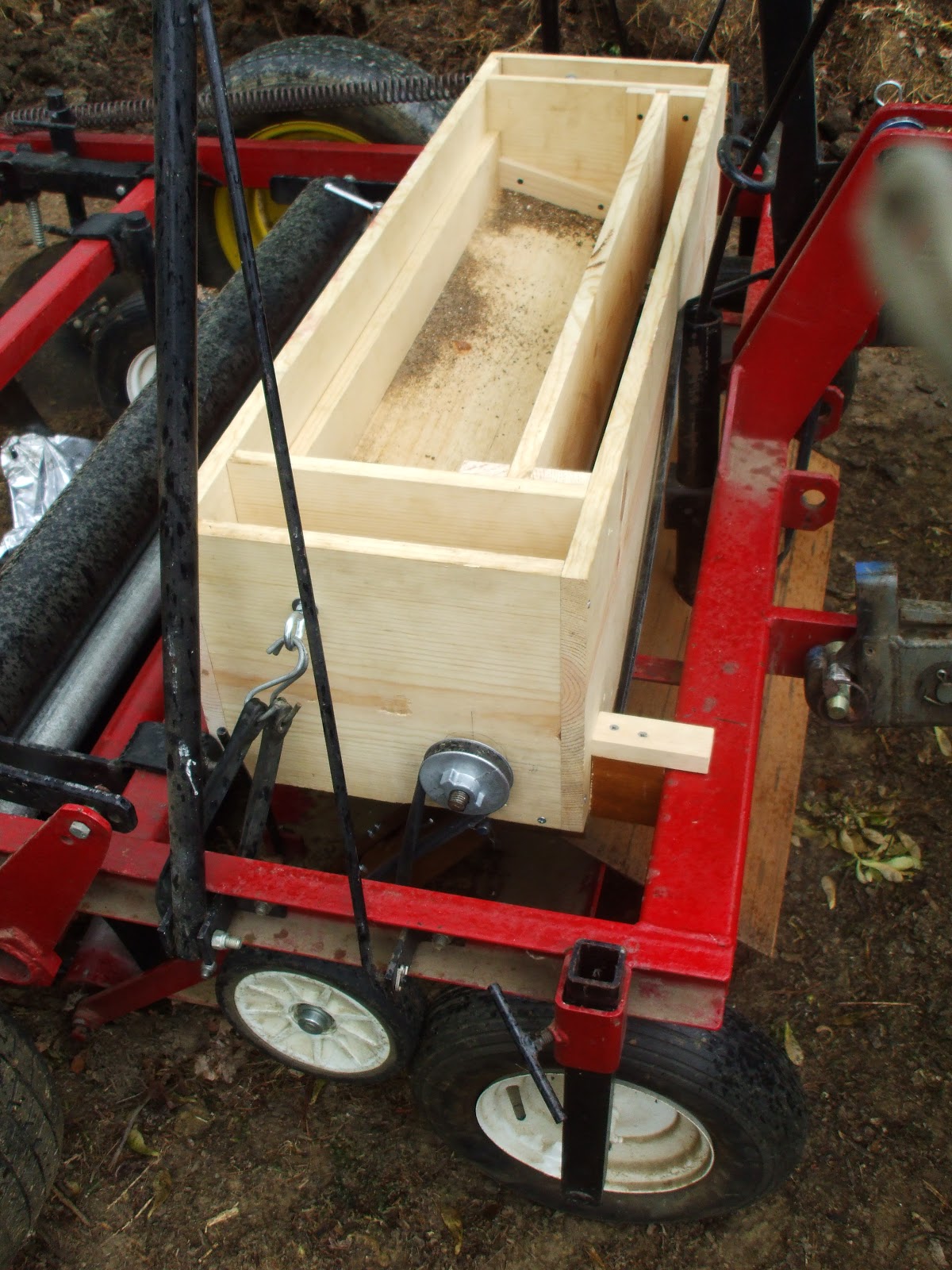 Notes from the Farm Grounddriven Fertilizer dispenser for Plastic layer