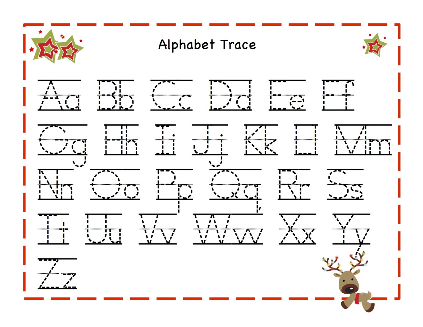 alphabet writing paper