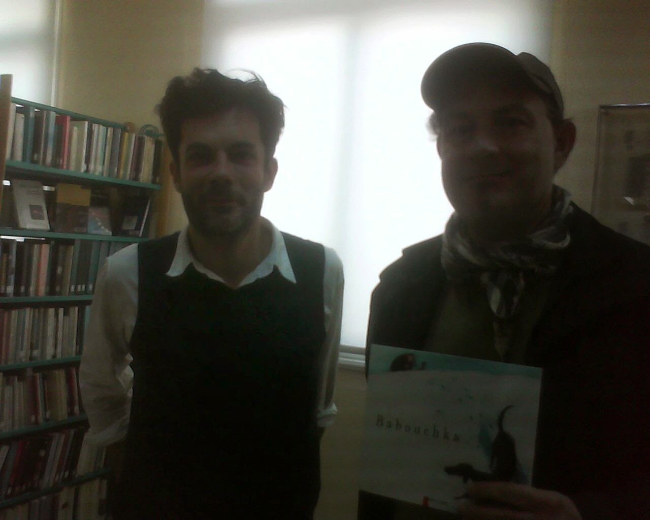 during the presentation of  the  work of  french comics  maker Olyvier TALLEK  IN French institute