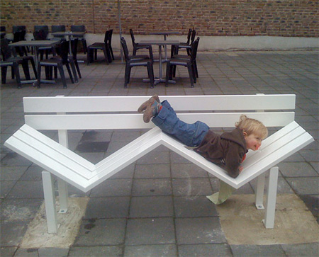 creative, awesome, park benches, benches, jeppe hein, art, design, cool