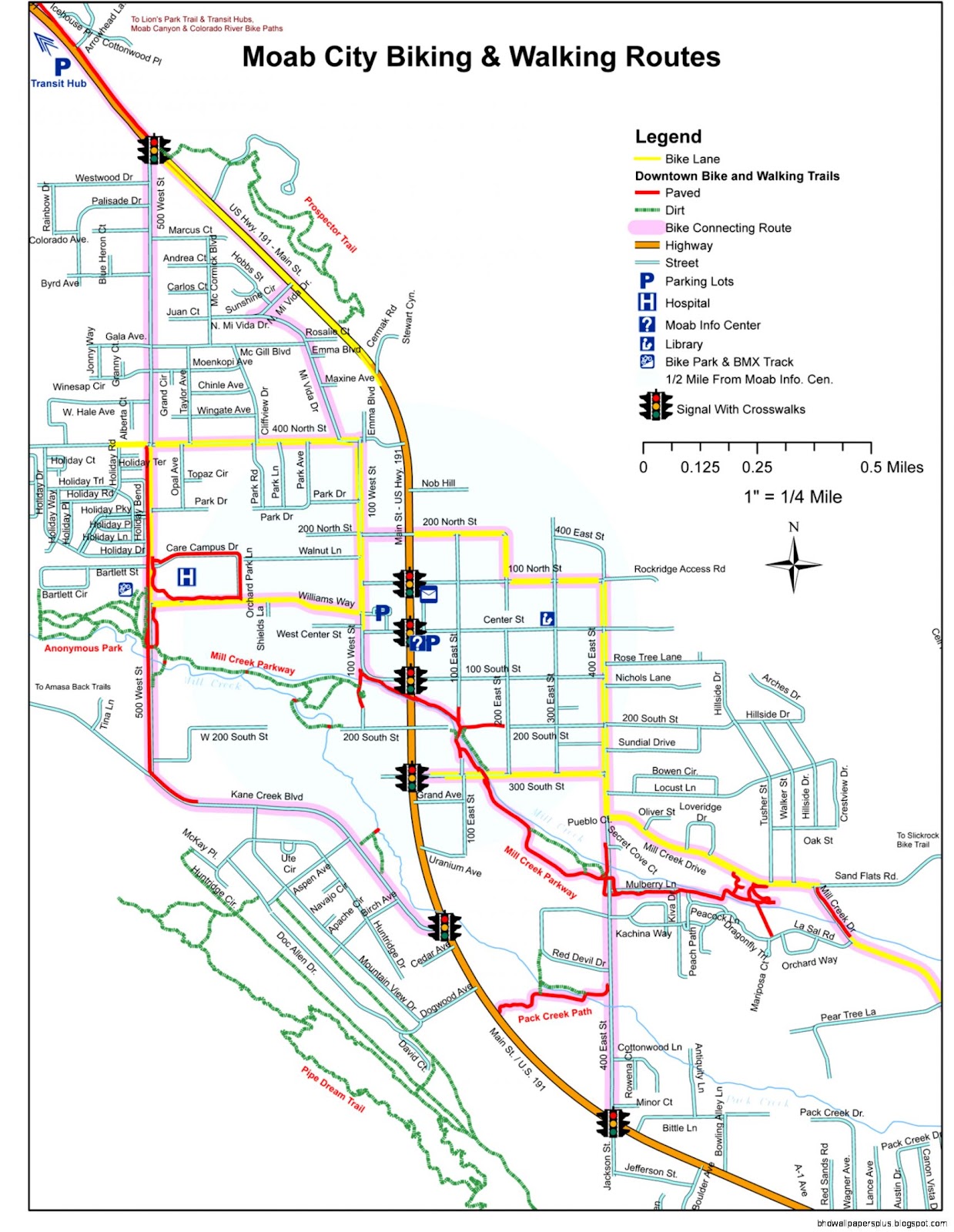 Downtown Moab Utah Map Downtown Moab Utah Map