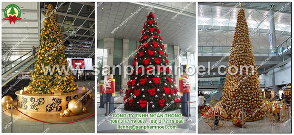 Nhận trang trí cây thông noel đẹp giá rẻ uy tín chuyên nghiệp