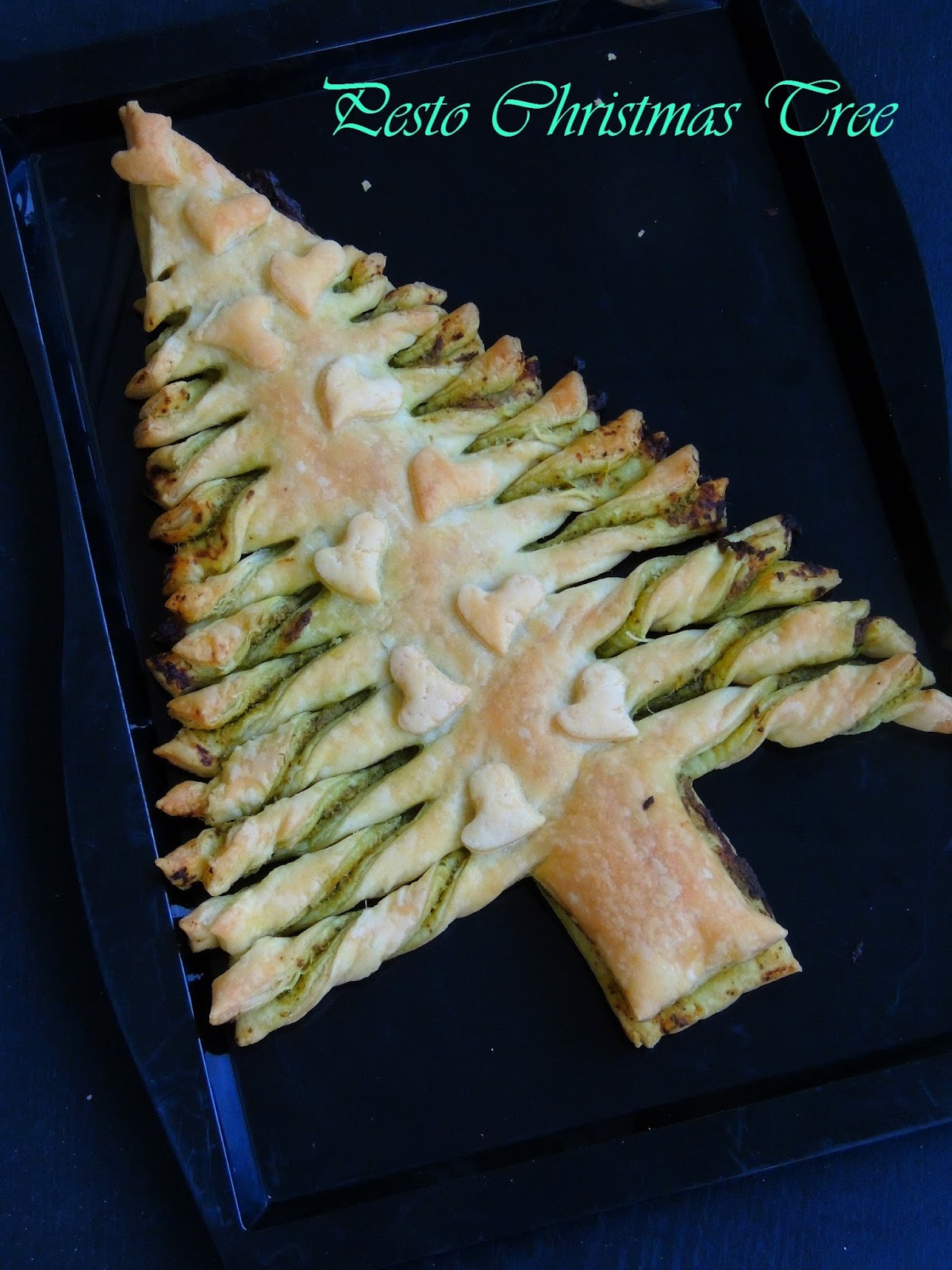 Priya's Versatile Recipes Flaky Pesto Christmas Tree