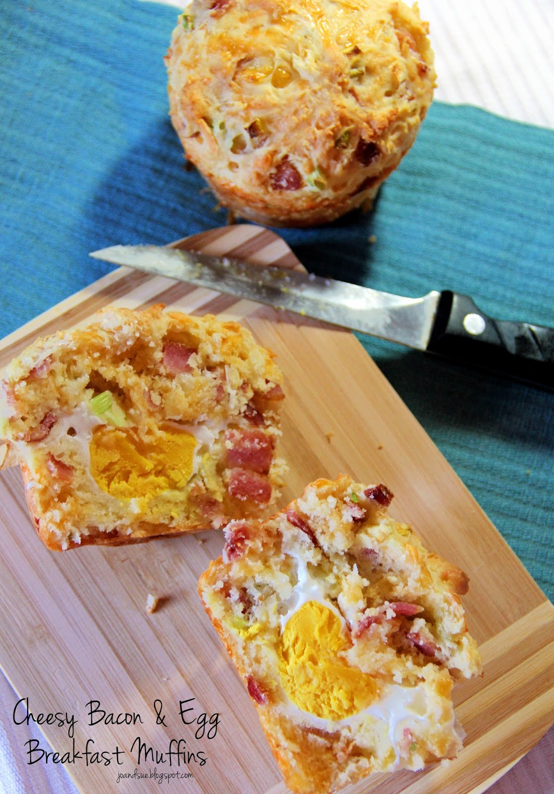 Jo and Sue: Cheesy Bacon & Egg Breakfast Muffins