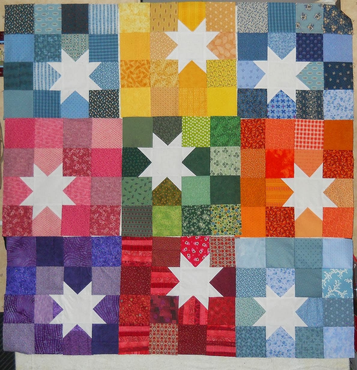 Scrapbox Quilts 16Patch Star Quilt