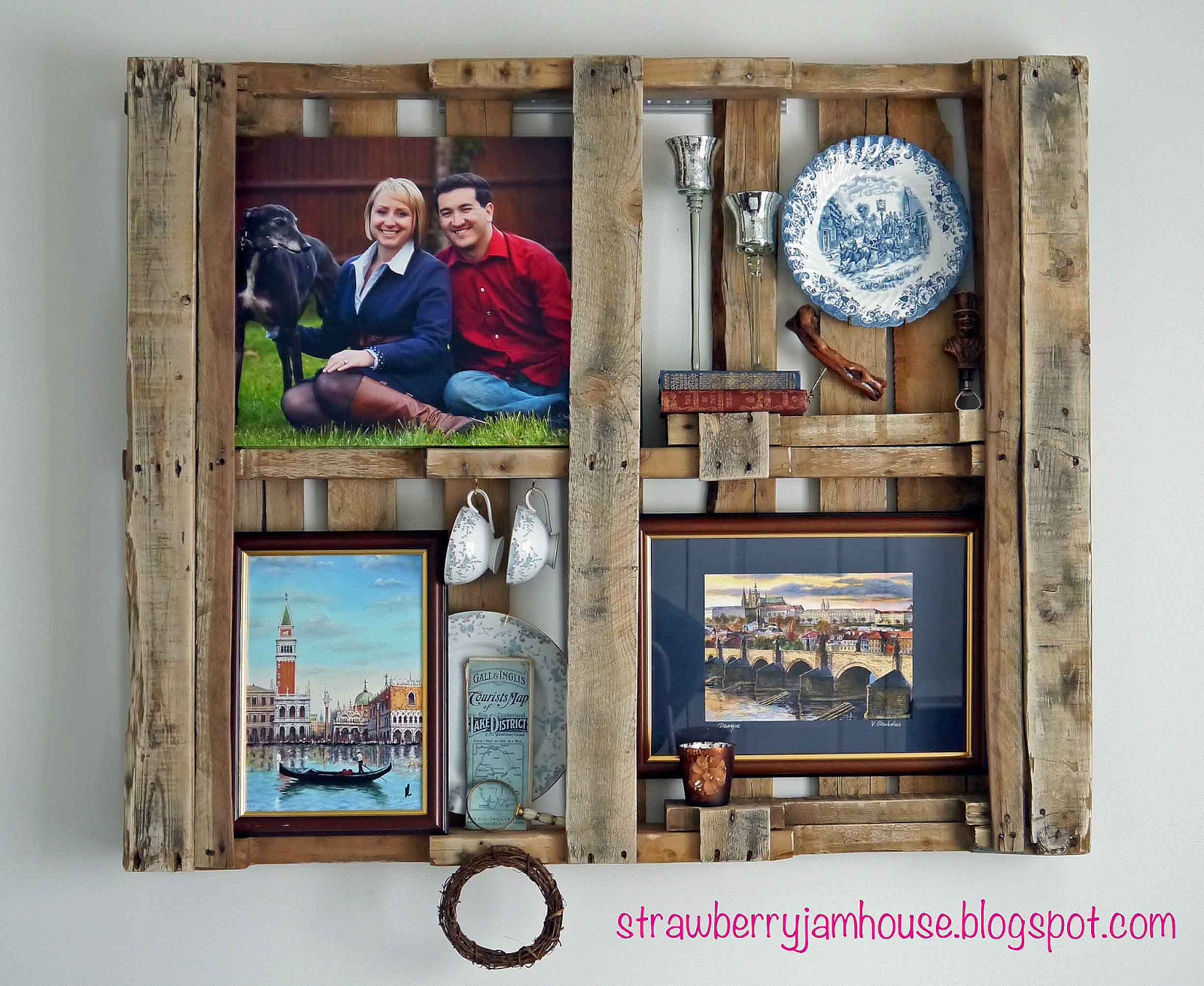 Strawberry Jam House Rescued Wood Pallet