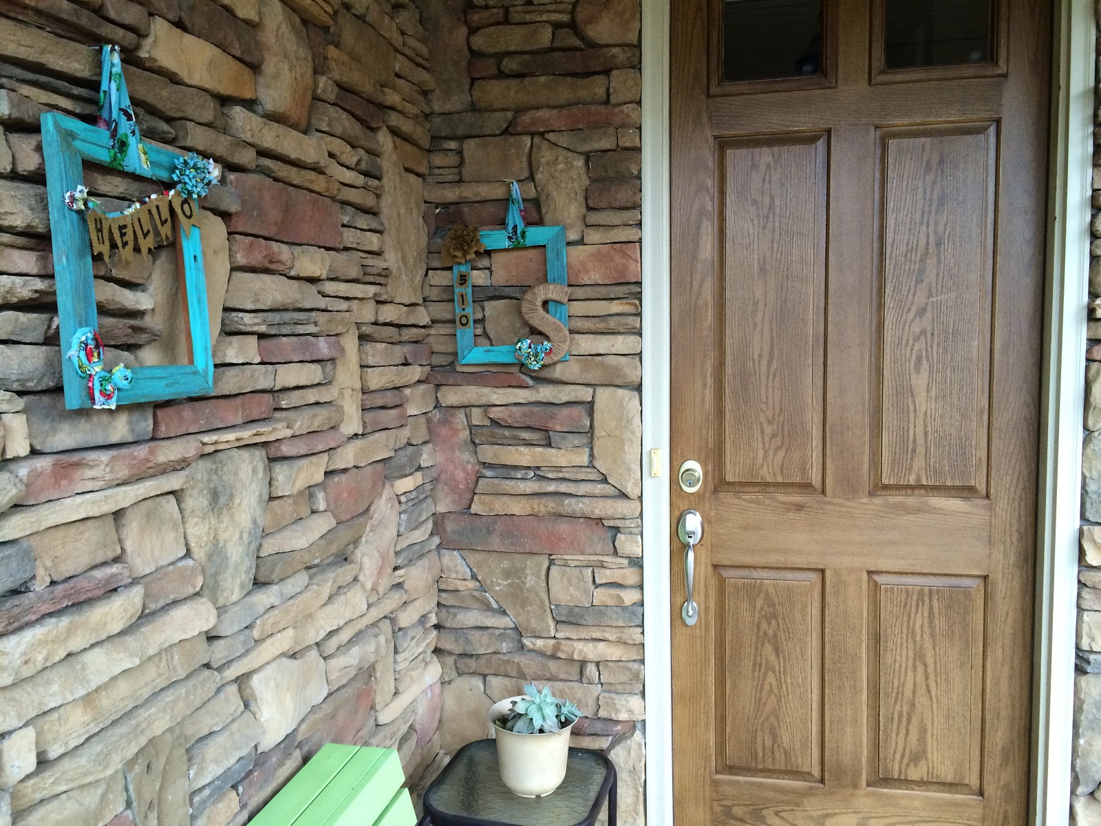 Cut Now, Measure Later Picture Frame Front Door Decor