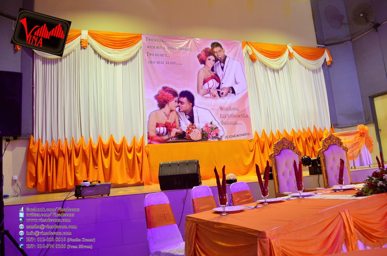 Wedding Dinner Decoration at Dewan Serbaguna Taman Maluri, Jln Wira 1, Kg Pandan, 55100 Kuala Lumpur on 22/03/2014 (Entrance Kolam Setting, Entrance Arch, Crystal Pillars, Main table Setting, Backdrop Setting on the stage and Photography Backdrop) by Vina Canopy & Decor Wedding Dinner Decoration at Dewan Serbaguna Taman Maluri, Jln Wira 1, Kg Pandan, 55100 Kuala Lumpur on 22/03/2014 (Entrance Kolam Setting, Entrance Arch, Crystal Pillars, Main table Setting, Backdrop Setting on the stage and Photography Backdrop) by Vina Canopy & Decor