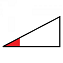 triangolo parzialmente colorato