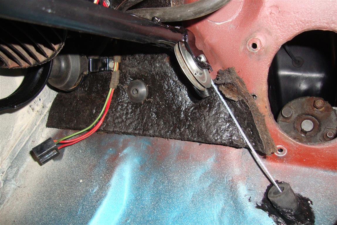 Vintage Mustang Forums Parking brake cable hole location?