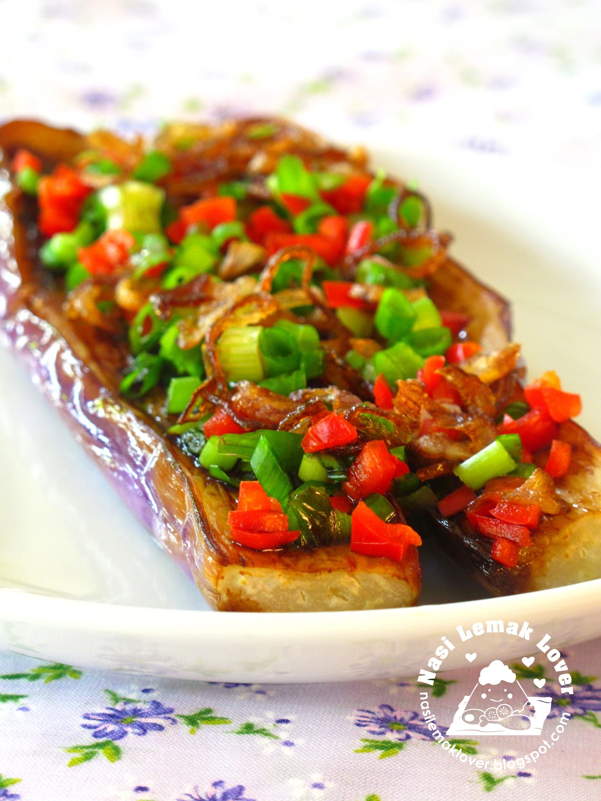 Nasi Lemak Lover Pan fried eggplant with sweet soy sauce