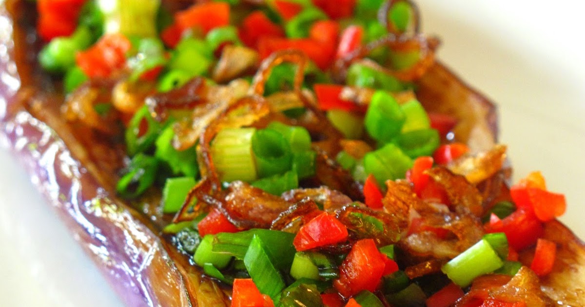 Nasi Lemak Lover Pan fried eggplant with sweet soy sauce