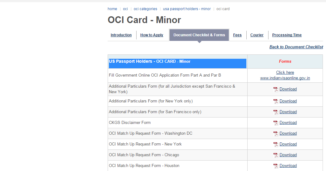 visa awareness oci in lieu of pio card minor download forms and how additional particulars form