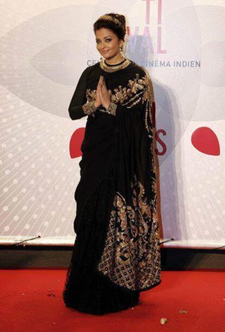 Aishwarya Rai arrives at the Cannes Gala honoring 100 Years of Indian Cinema