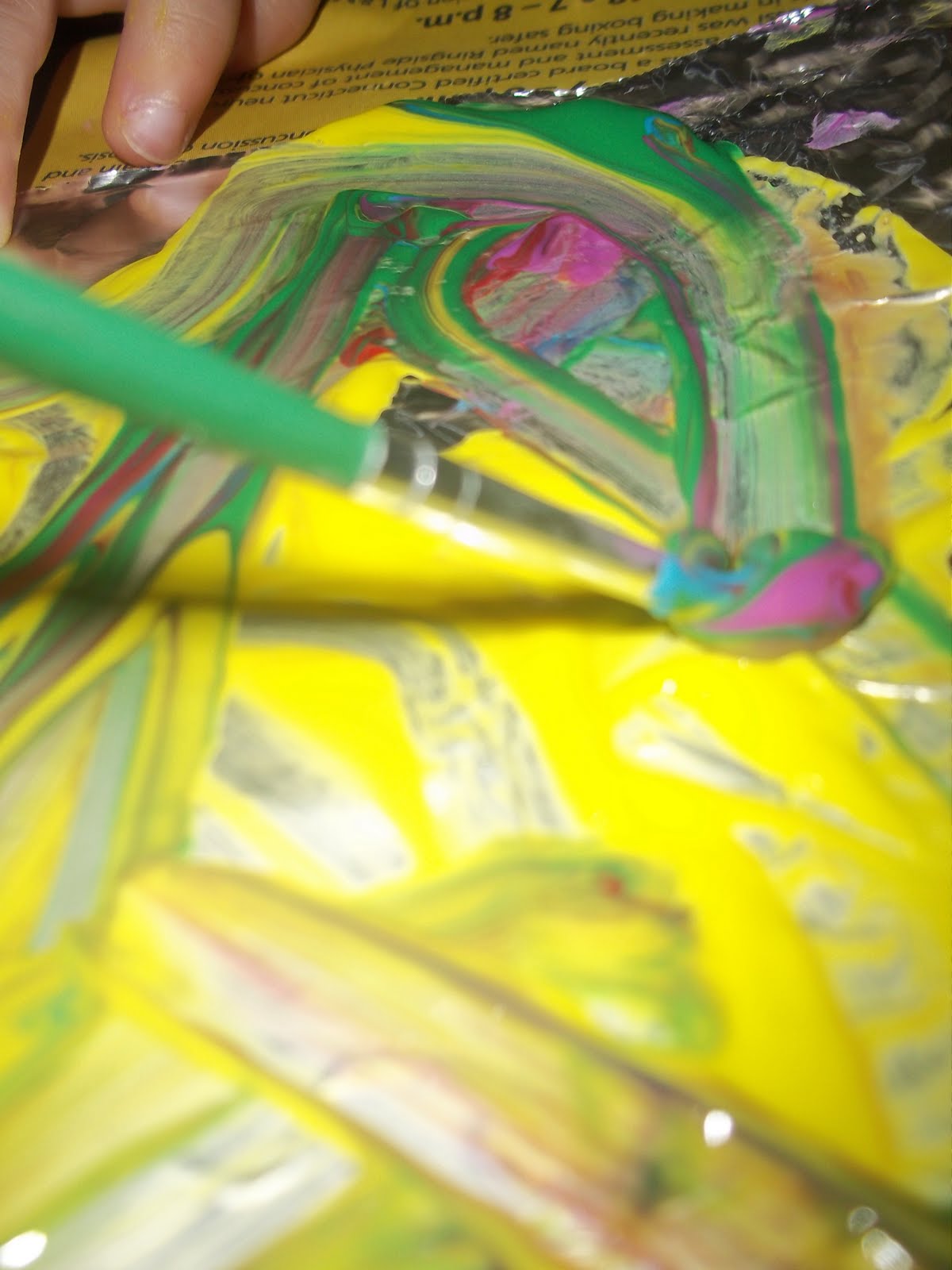 You'll Thank Me One Day Painting on tinfoil