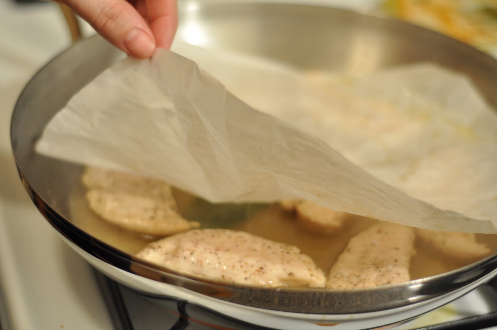 Party with Leah Poached Chicken Breast with Tarragon Cream Sauce