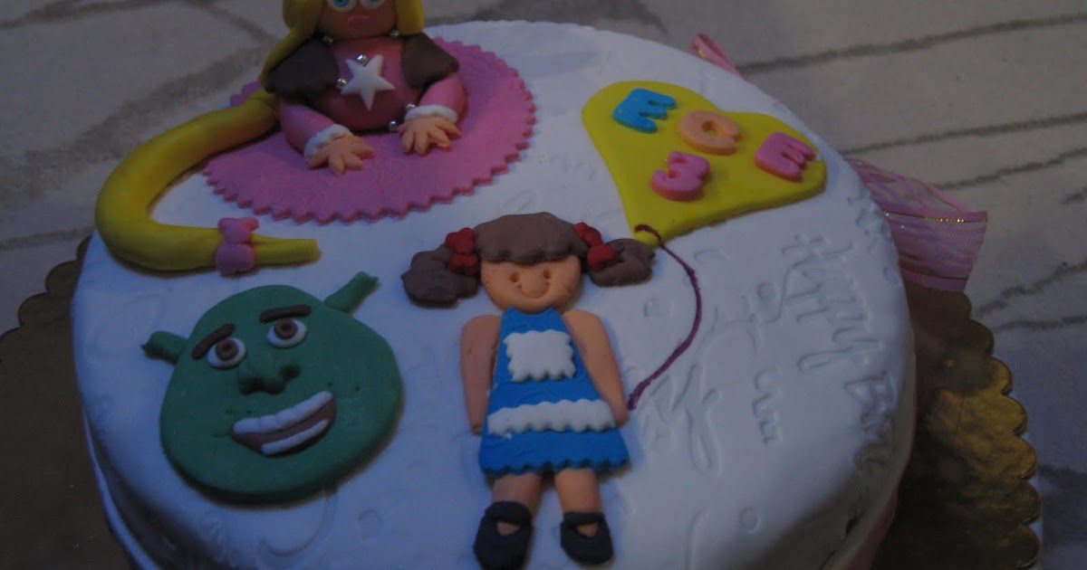 Sihirli Hamur Shrek &amp; Rapunzel pastası