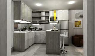 pantry adalah dapur bersih yg di design dengan warna putih