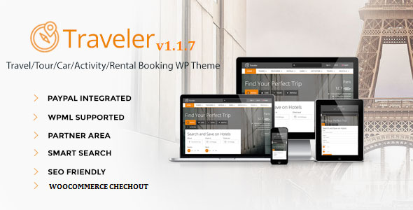 Traveler Travel Tour Booking WordPress Theme