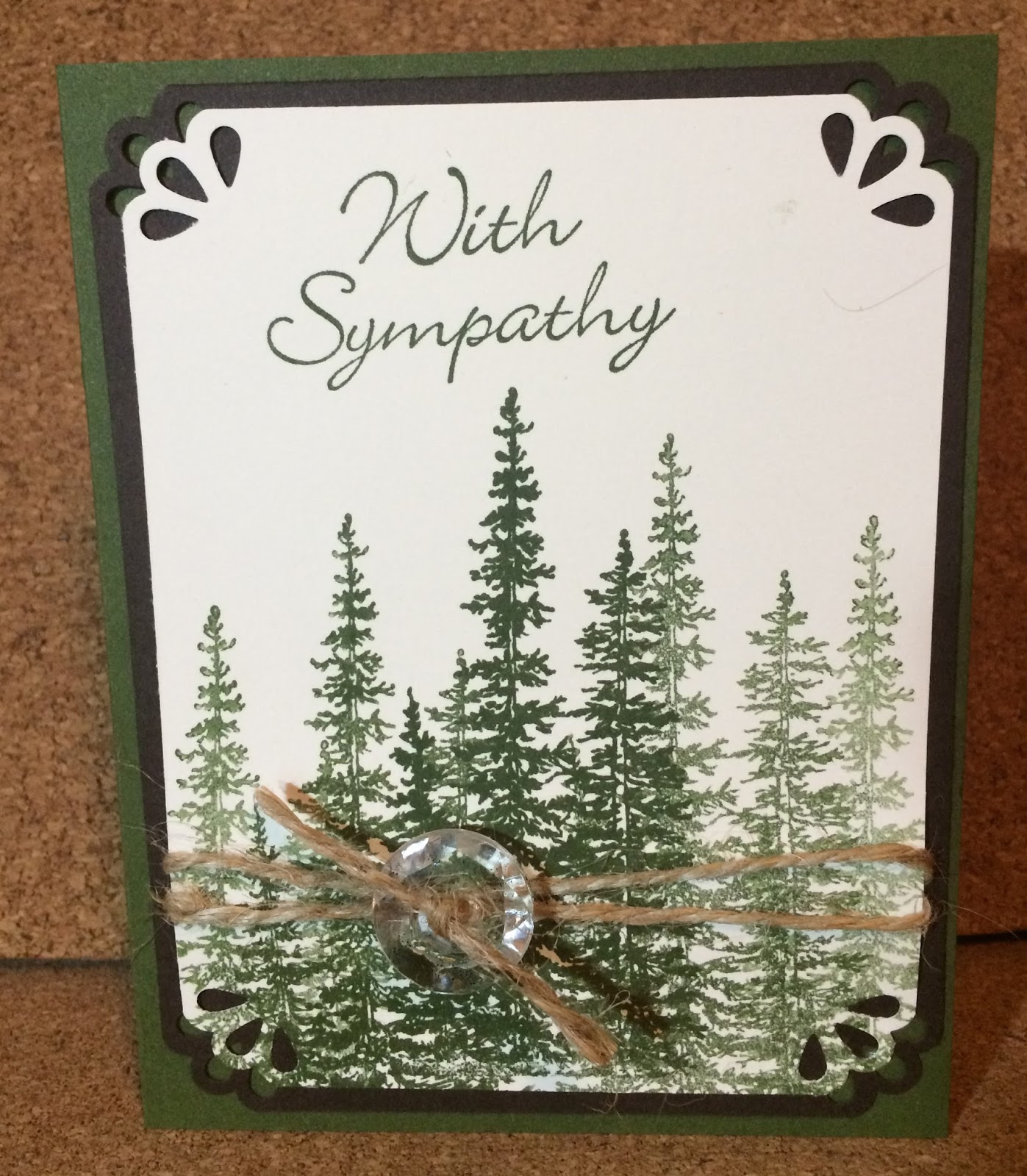 Kathie's Cards Sympathy Wonderland Trees