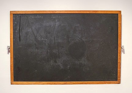 erased blackboard