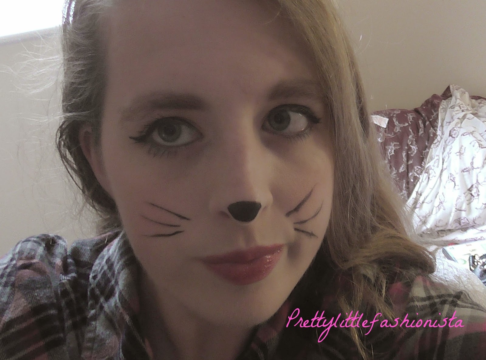 prettylittlefashionista Halloween Tutorial Quick Cat Makeup