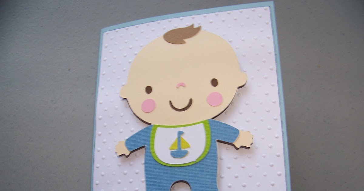 Jen Luvs Cricut Corner Baby shower card and bag