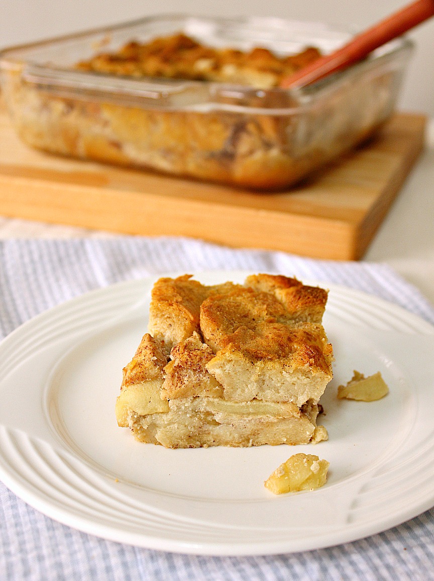 Food Wanderings Drunken Apple Bread Pudding