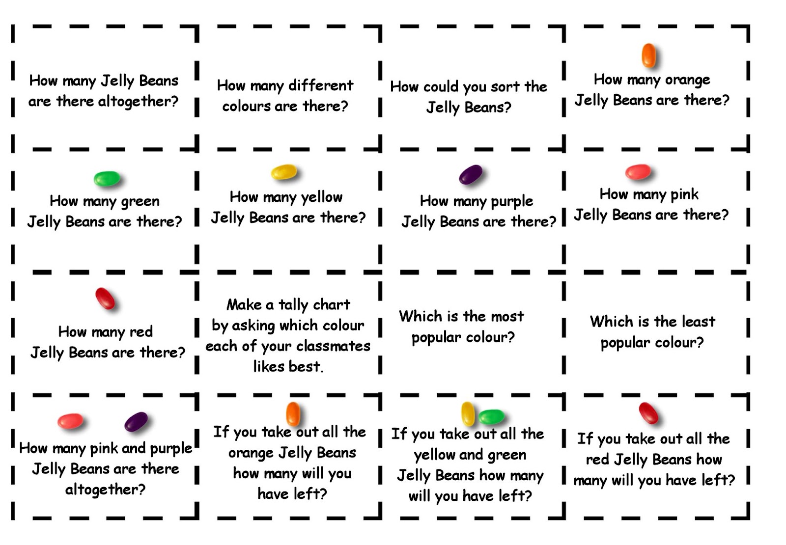 Debbie's Resource Cupboard Jelly Bean maths