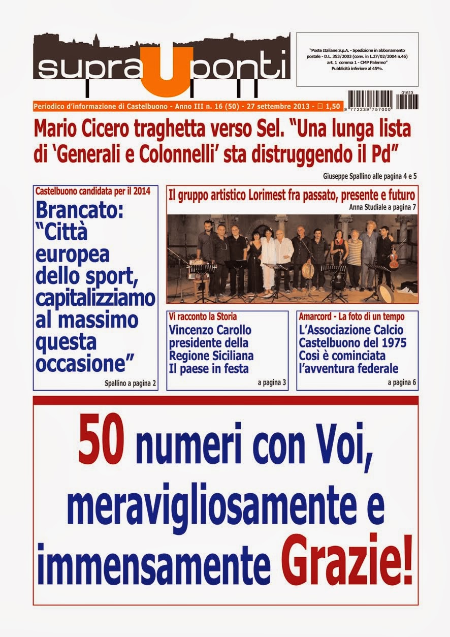 L'ultimo numero di "Suprauponti". Buona lettura!