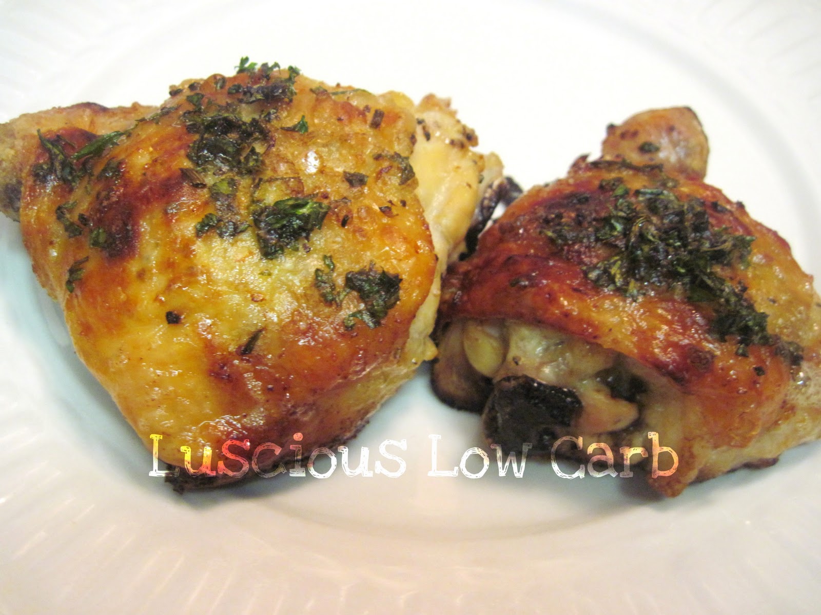Luscious Low Carb Roasted Lemon Butter Chicken Thighs