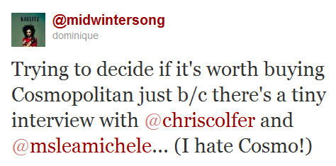 Lea+michele+cosmo+interview