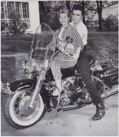 Fascinating Historical Picture of Elvis Presley  with Yvonne Lime in 1957 